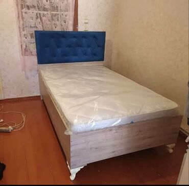 Кровати: Новый, Односпальная кровать, Без подьемного механизма, С матрасом, Без выдвижных ящиков, Турция