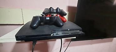 sınıq televizor: PlayStation oyun avadanlıqları paketi - Sony PlayStation 3 slim 5 — 1