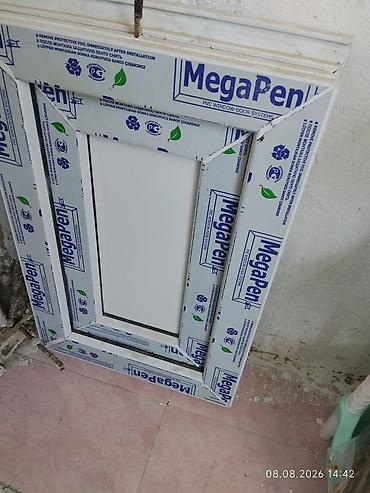 lyuk: PVC pəncərə-qapı sistemindən kiçik ölçülü lyuk/qapaq pəncərəsi - — 1