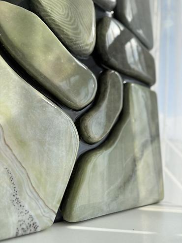 каменный шпон: Декоративное настенное панно «Природная гармония» Размер 43x60см - — 4