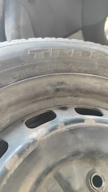 952 2: Железные диски R14 с зимней шиной 185/65r14 на Тойота Allion — 3