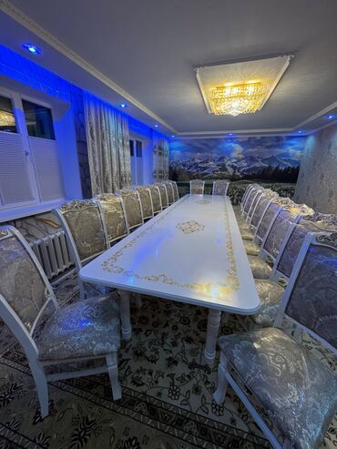 Столы и стулья для зала: Стол и стул для зала, цвет - Белый — 10