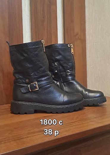 сапоги югославия: Сапоги, 38, Basconi, Б/у, цвет - Черный, Самовывоз — 1