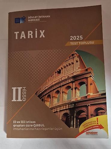 Тесты: Məhsul: “Tarix – 2025 Test Toplusu”, II hissə Nəşriyyat: Dövlət — 1