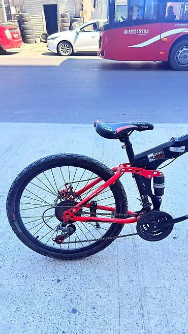 velosipedler: Toba qatlanan mtb velosipedi - Əyləclər: ön disk əyləc, arxa — 1