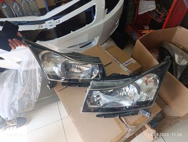 cruze on fara: Komplekt, Yaxın və uzaq vuran işıqlar Chevrolet, 2013 il, Orijinal, ABŞ, İşlənmiş