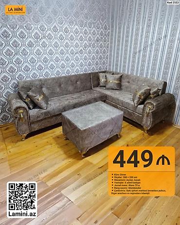 kunc divan modelleri 2023: LA MINI – Künc Divan Dəsti - Model: Künc Divan - Kod: 2553 - Ölçülər — 1