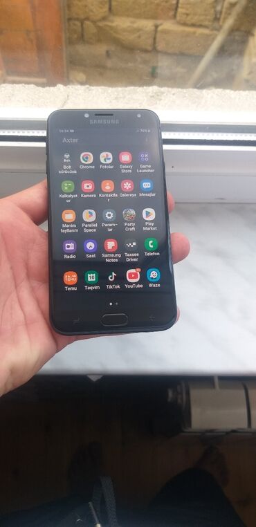 Samsung: Samsung Galaxy J4 2018, 16 GB, rəng - Qara, Sensor, İki sim kartlı