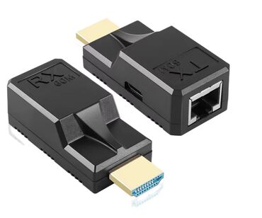 шнуры vga: HDMI 60m Extender by cat 5e/6cable ﻿Удлинитель HDMI