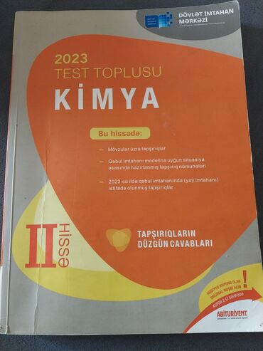 Testlər: Kimya Testlər 11-ci sinif, DİM, 2-ci hissə, 2023 il
