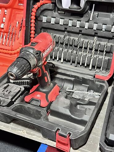 rodex rdx5130: Аккумуляторная дрель-шуруповёрт RODEX в кейсе с набором оснастки — 1