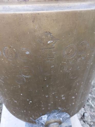 бак для воды 1000 литров: Vintage mis qablar dəsti - Mis samovar: Klassik silindrik gövdə — 6