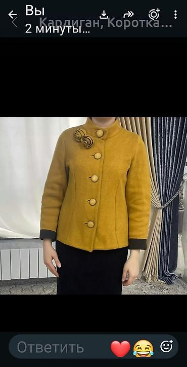 Кардиган, Трикотаж, Короткая модель, Осень-весна at lalafo.kg Кардиган, Трикотаж, Короткая модель, Осень-весна