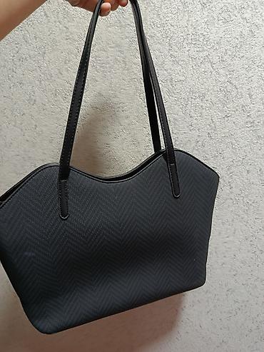 Аксессуарлар: Женская сумка-тоут, черная брала за 2500 продам за 1599 состояние — 2