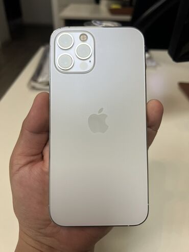 айфоны с айклаудом: IPhone 12 Pro, Колдонулган, 128 ГБ, Ак, Коргоочу айнек, 89 %