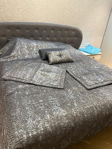 first home tekstil: Yataq üçün Yeni rəng - Boz Yataq örtüyü — 1