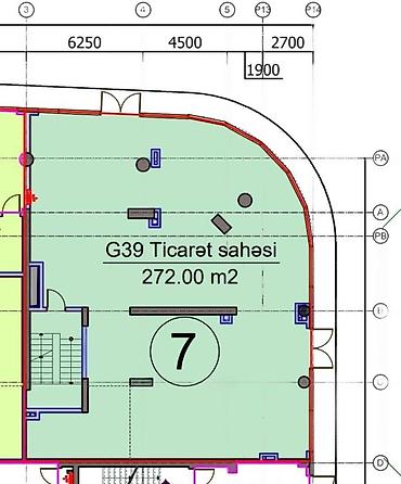 Daşınmaz əmlak: İcarəyə verilir obyekt 783 m², Şah İsmayıl Xətai m. 25 000 AZN/ay 783 — 2