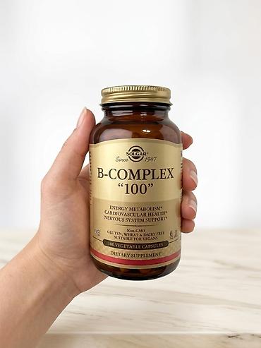 Vitaminlər və BAƏ: Solgar B-Complex "100" Vitamin B (Amerika vitamin) - supplement qida — 1