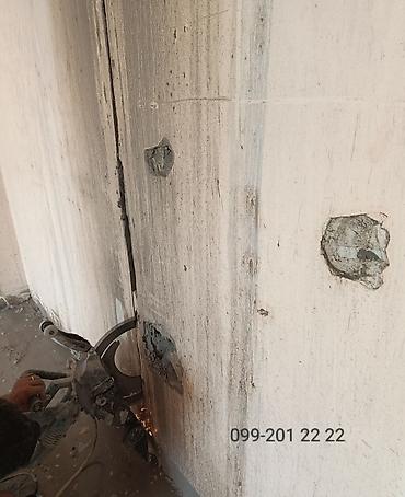 televizor temiri: 099-201-22-22Beton/kərpicdə dəlik açma və şırımlama xidməti - Diamant — 2