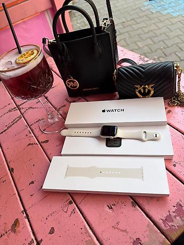 İşlənmiş, Smart saat, Apple, Suya davamlı, rəng - Ağ