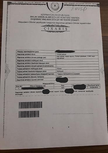 Torpaq: 5 sot, Tikinti, Mülkiyyətçi, Kupça (Çıxarış), Texniki pasport — 4
