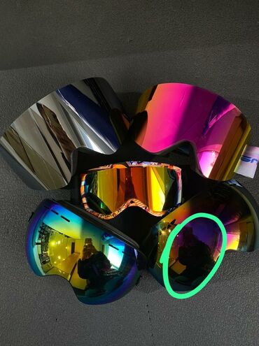 маски стильные: ОПТОМ И В РОЗНИЦУ Лыжные очки горнолыжные для лыж перчатки бафф баф