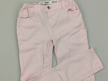 różowe mom jeans: Spodnie jeansowe, DenimCo, 10 lat, 140, stan - Bardzo dobry