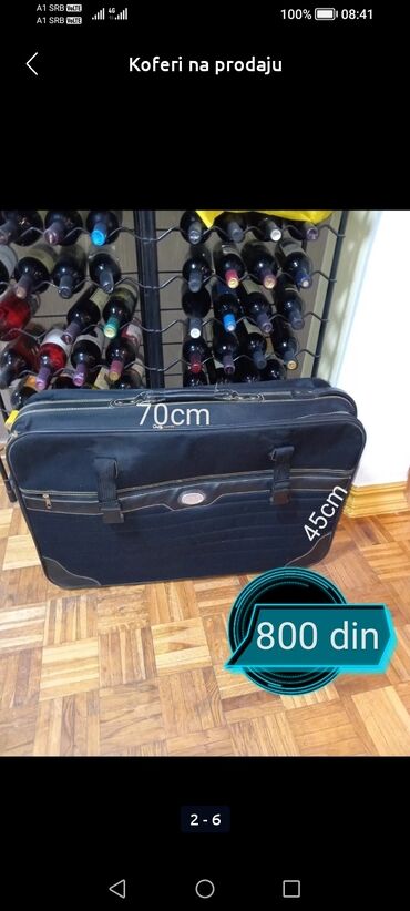 benetton kofer: Medium suitcase, color - Blue