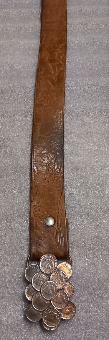 Ремни и пояса: Ремень, Другой бренд, Материал: Натуральная кожа, Мужские, Б/у — 13