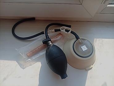 ваакумный колокол: Вакуумная насадка с ручной грушей (аппарат для создания разрежения) — 3