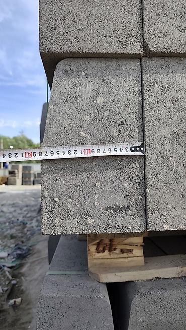 Тротуарные бордюры: Тротуарный бордюр, Бетонный, Овальный, 1000 — 15