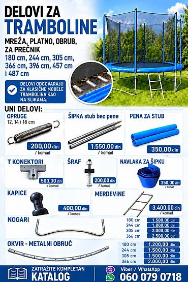 Screws & Fasteners: ŠRAF za spojicu pri montaži šipke – delovi za tramboline - Originalni — 4