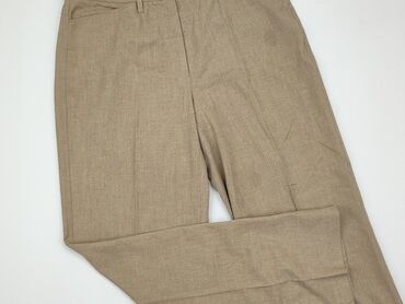 bluzki damskie brązowa: Spodnie materiałowe, L, stan - Dobry