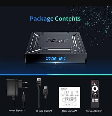 DVD i Blu-ray plejeri: Android boks X96 M200- S905X5M- 4GB-BT 5x- Android 14 Garancija na — 4