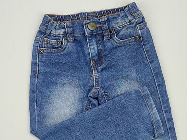 jeansy czarne z przetarciami: Spodnie jeansowe, 1.5-2 lat, 92, stan - Dobry