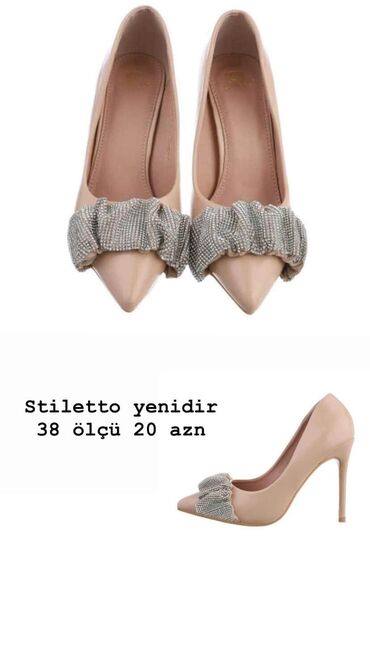Tuflilər: Tuflilər, Ölçü: 38, rəng - Bej, Yeni