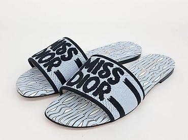 terlik: "Miss Dior" original Ölçü 38,39,40 - Model: düz altlıqlı, açıq — 2