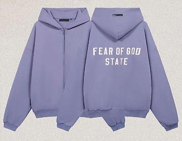 pull and: Мужская толстовка, M, Essentials, Новый, цвет - Фиолетовый, Бесплатная доставка — 1