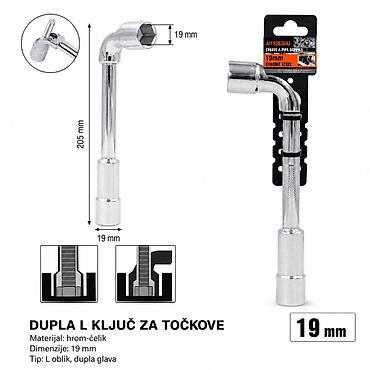 Naslov: KMT L ključ sa glodanim vrhom 9363643-A Opis: KMT Style dupli
