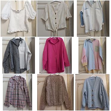 ağ sarocka: Hər biri 10 azn. ilk ikisi s-m razmer. saroçkalar oversize modeldir — 1