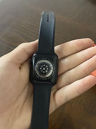 Акылдуу сааттар: Смарт‑часы «люкс копия» Apple Watch. - Черный корпус с сенсорным — 5