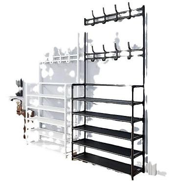 Police: Višenamenski stalak za hodnik – garderober i cipelarnik u jednom - — 5