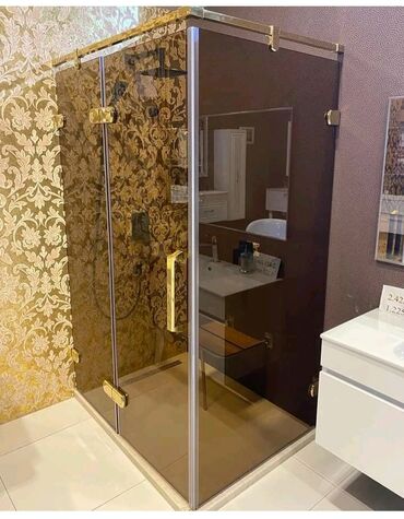 Duş kabinaları, arakəsmələr: Yeni Arakəsmə, Künc üçün, Pulsuz çatdırılma — 11