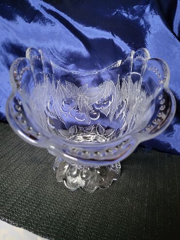 Činije: Cinija za voce za na sto,pun rad iz 70ih.god. Cinija za voce,sa mat — 7