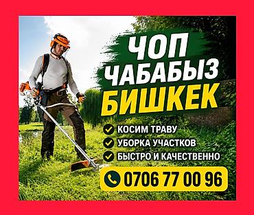 Услуги по благоустройству участков в Бишкеке. - Кошение травы