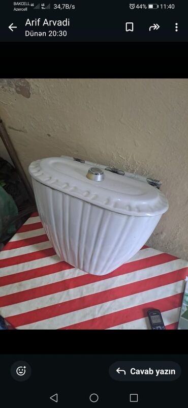 Unitaz baçokları: Məhsul: Unitaz su bakları (2 ədəd) 1) Santeri “Viktoriya” model su — 12