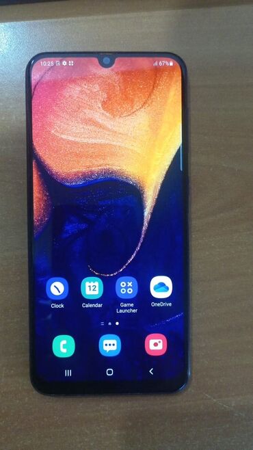 Samsung: Samsung Galaxy A50, 128 GB, rəng - Göy, Sensor, Barmaq izi, İki sim kartlı