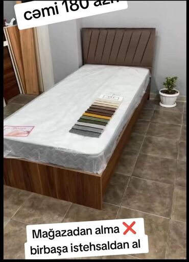 Çarpayılar: Yeni, Təknəfərlik çarpayı, Bazalı, Matras ilə, Siyirməsiz — 3