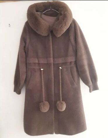 шерстяное пальто: Пальто, Осень-весна, Альпака, 3XL (EU 46), 4XL (EU 48)