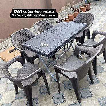 Masa və oturacaq dəstləri: Dörd oturacaqlı bu yemək masası dəsti eviniz üçün praktik və cəlbedici -da lalafo.az — 16 Masa və oturacaq dəstləri: Dörd oturacaqlı bu yemək masası dəsti eviniz üçün praktik və cəlbedici — 16